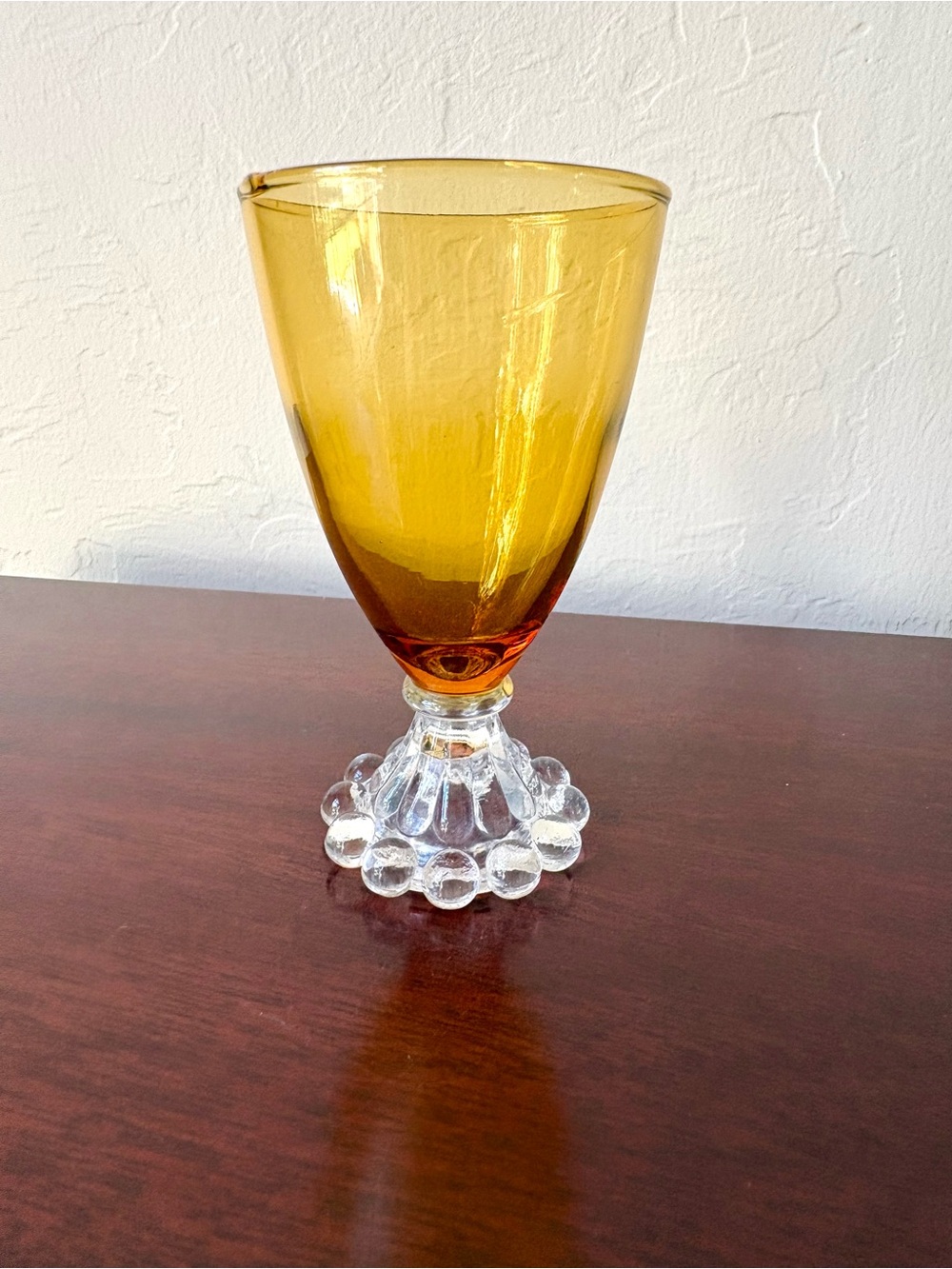 Anchor Hocking Berwick Boopie Amber cocktail juice glass